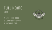 Skull Wings Dagger Business Card Image Preview