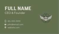 Skull Wings Dagger Business Card Image Preview