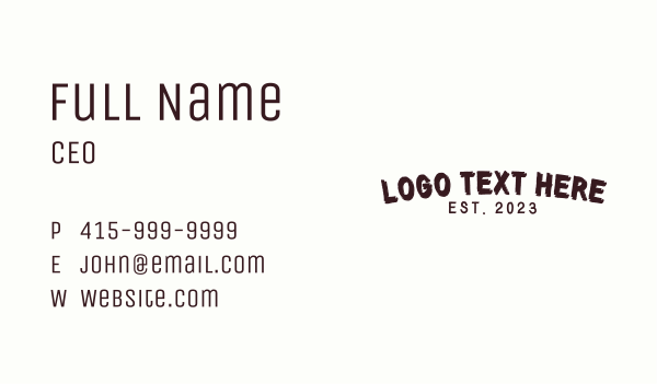 Generic Texture Wordmark Business Card Design Image Preview