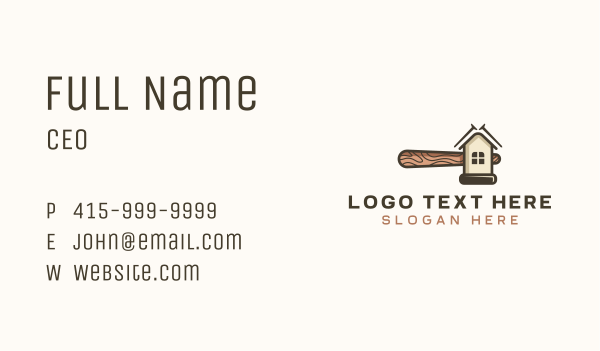 House Hammer Construction Business Card Design Image Preview