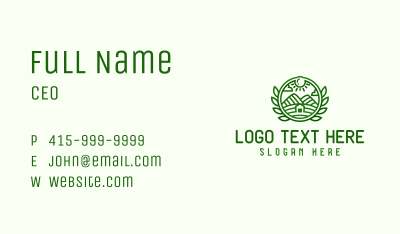 Farm Environment Badge Business Card Image Preview