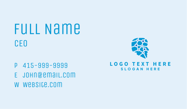 Brain Digital Technology Business Card Design Image Preview