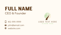 Leaf Butterfly Tree Business Card Design