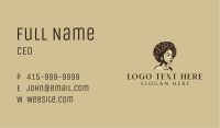 Afro Woman Beauty Business Card Image Preview
