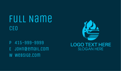 Vehicle Cleaning Service Business Card