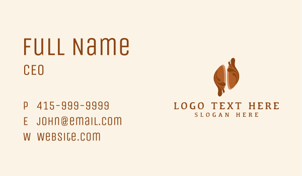 Coffee Bean Barista Business Card Design Image Preview