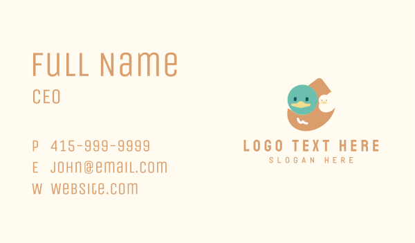 Duck Animal Farm  Business Card Design Image Preview