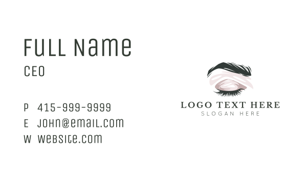 Eyelash Beauty Styling Business Card Design Image Preview
