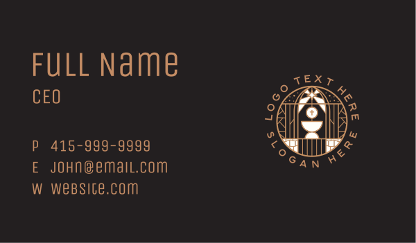 Holy Christian Church Business Card Design Image Preview