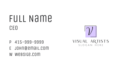 Luxury Brand Letter  Business Card Image Preview