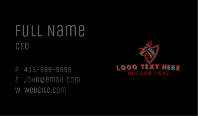 Mythical Dragon Gaming Business Card Image Preview
