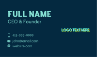 Popart Playful Wordmark Business Card Image Preview