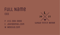 Western Rodeo Letter Business Card Image Preview