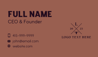 Western Rodeo Letter Business Card Image Preview