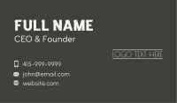 Startup Apparel Wordmark Business Card Image Preview