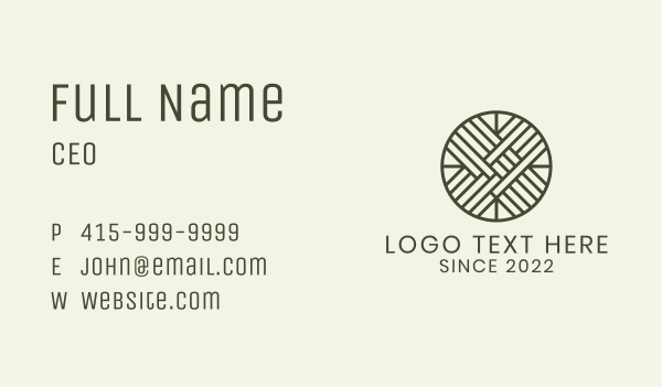 Textile Fabric Tailoring Business Card Design