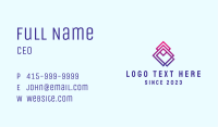 Geometric Diamond Pattern  Business Card Image Preview