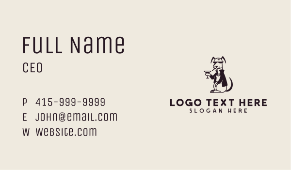 Pet Animal Dog Bar Business Card Design Image Preview