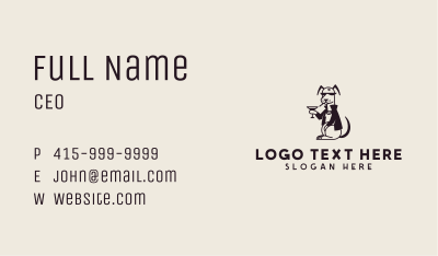 Pet Animal Dog Bar Business Card Image Preview