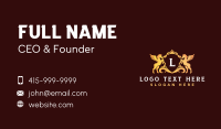 Premium Luxury Horse Crest Business Card Design