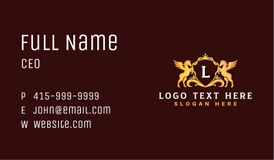 Premium Luxury Horse Crest Business Card Image Preview