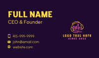 City Skyline Music Bar Business Card Image Preview