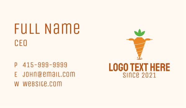 Drill Carrot Farm  Business Card Design Image Preview