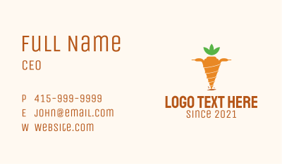 Drill Carrot Farm  Business Card Image Preview