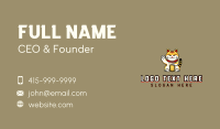 Letter Cat Calico Business Card Design