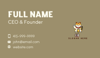 Letter Cat Calico Business Card Image Preview