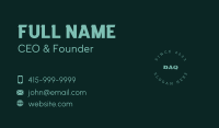 Rustic Business Wordmark Business Card Image Preview