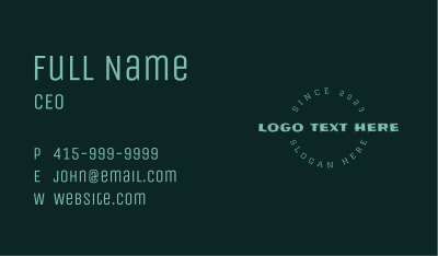 Rustic Business Wordmark Business Card Image Preview