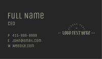 Dark Gothic Wordmark Business Card Image Preview