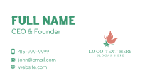 Butterfly Organic Herbal Business Card Image Preview