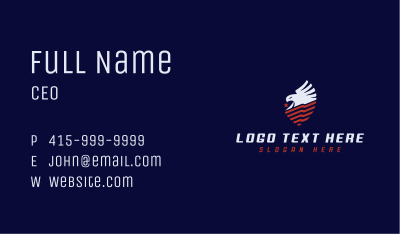 Military Eagle Veteran Business Card Image Preview