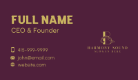 Luxury Boutique Letter B Business Card Design