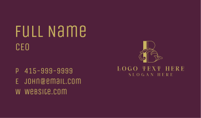 Luxury Boutique Letter B Business Card Image Preview