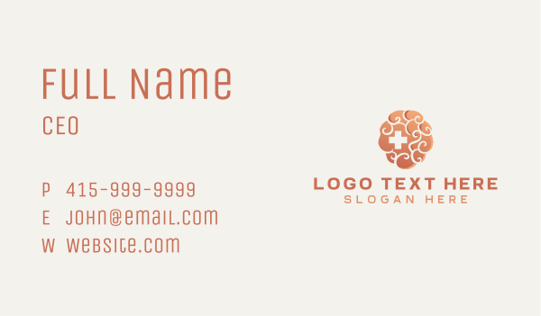 Medical Brain Health Business Card Design Image Preview
