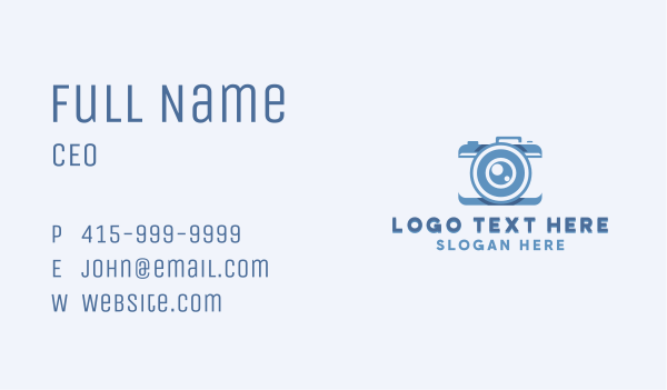 Camera Lens Photography Business Card Design Image Preview