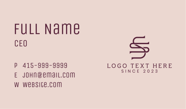 Advertising Firm Monogram Business Card Design Image Preview