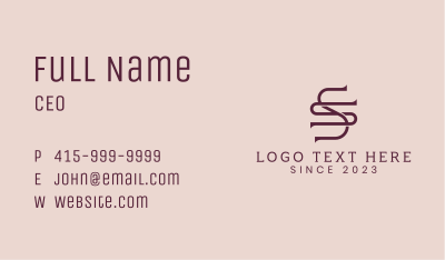 Advertising Firm Monogram Business Card Image Preview