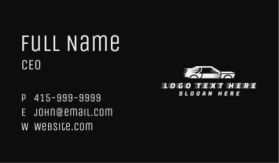 Fast Racing Car Business Card Image Preview