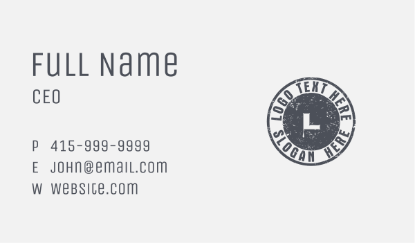 Hipster Graffiti Letter  Business Card Design Image Preview