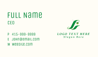 Leaf Letter L Business Card Image Preview