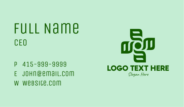 Green Herbal Medicine  Business Card Design Image Preview