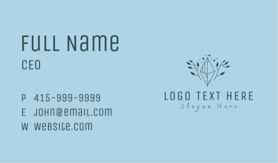 Premium Gemstone Jewelry Crystal Business Card Image Preview
