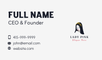 Flower Crown Lady Business Card Image Preview
