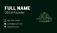 Natural Leaf Salon Business Card Image Preview