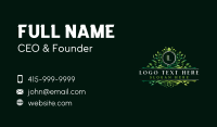 Natural Leaf Salon Business Card Design