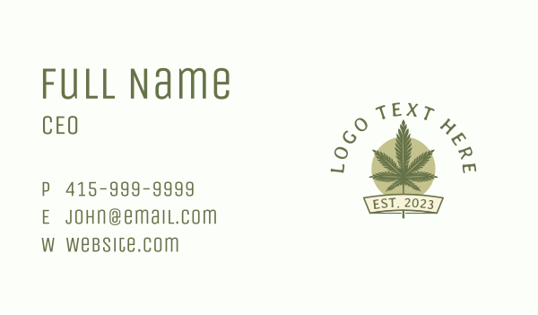Medical Cannabis Dispensary  Business Card Design Image Preview